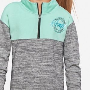 Justice athletic basketball zip up